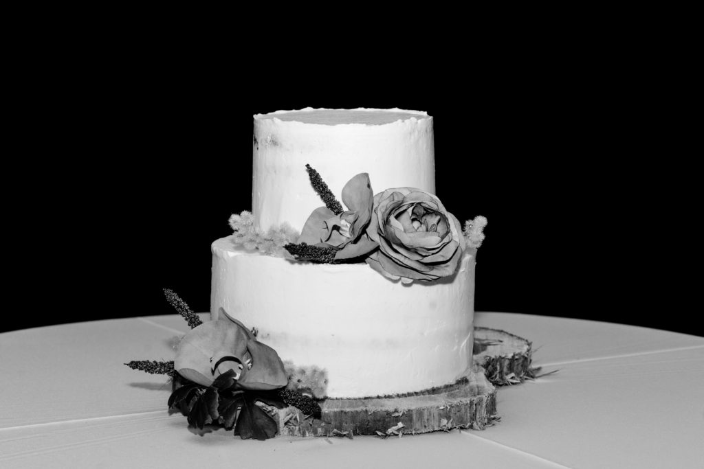 Intimate Timeless Wedding Cake