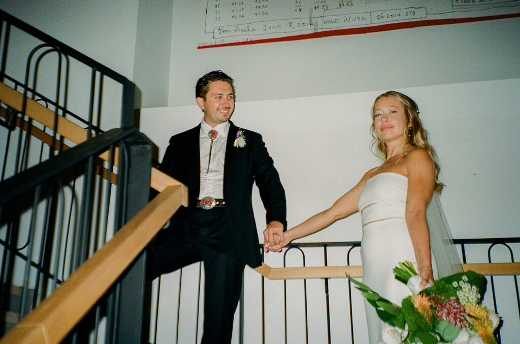 Film Photos from a wedding at The Rockaway Hotel in Rockaway Beach New York.