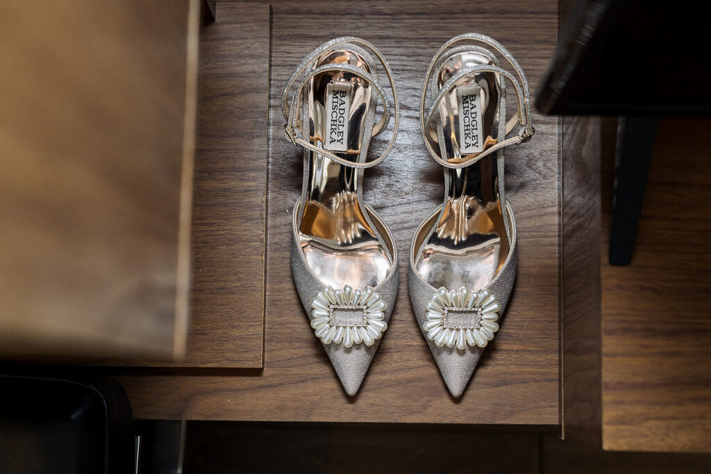 Brides wedding shoes