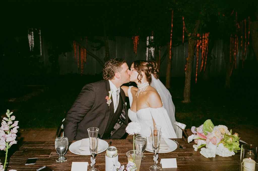 35 mm film of Madison and Trevor's wedding